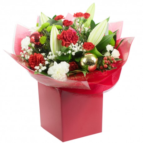 Christmas Cheer Hand Tied | Somerville Florist and Hampers